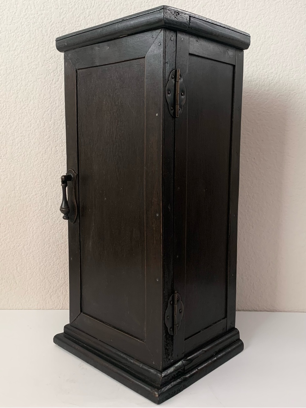 Dark wood cabinet chest
